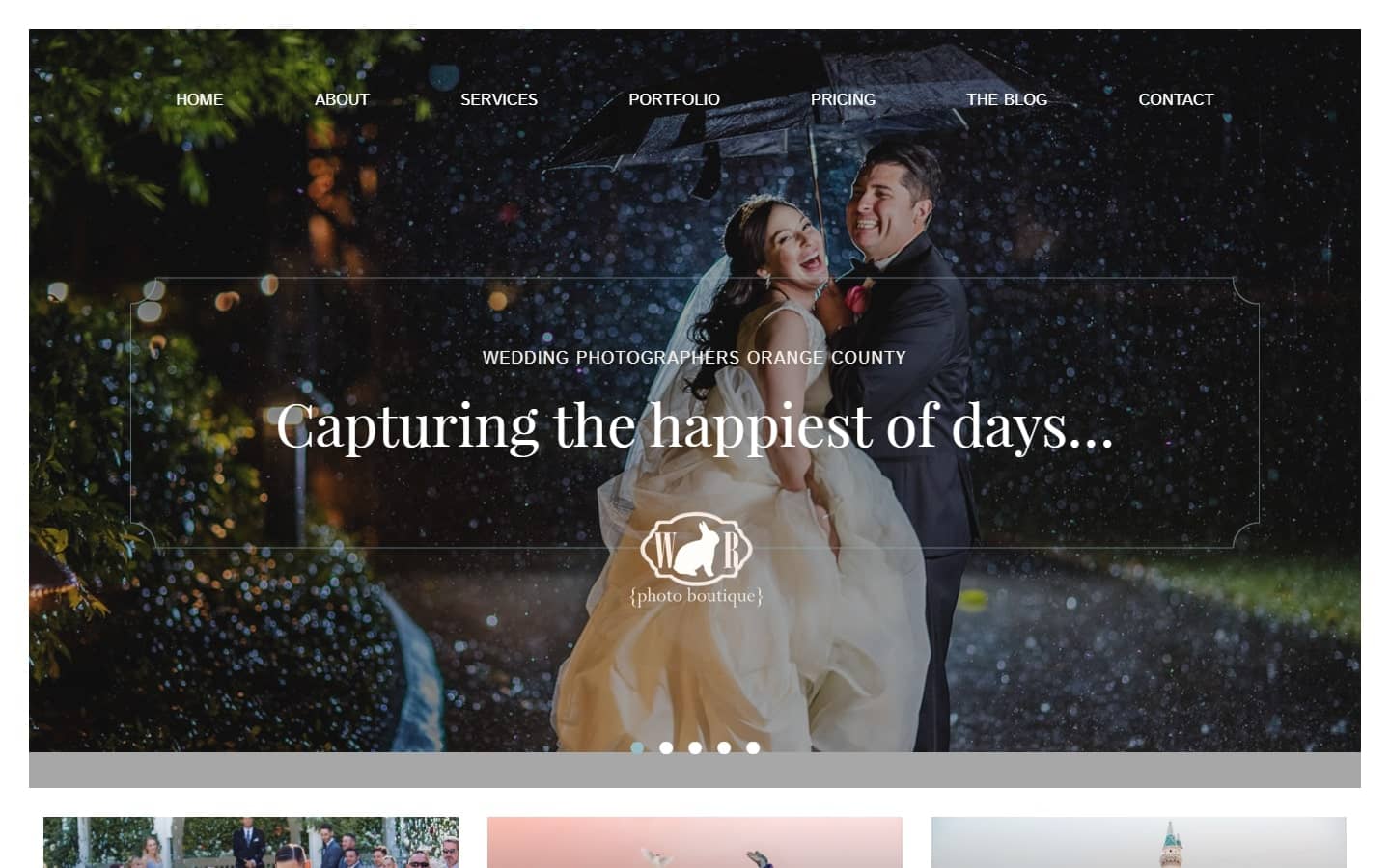Sample Photography Website