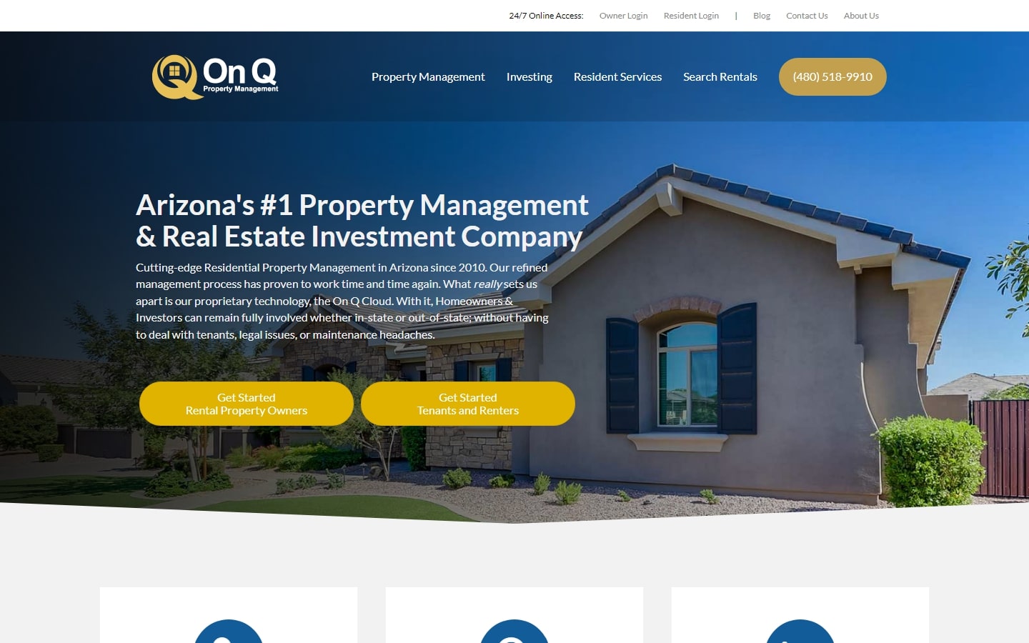 Property Management website design