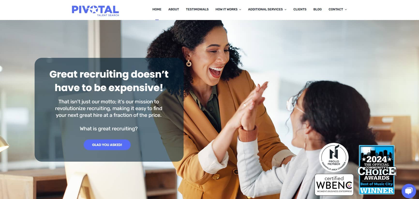 Recruitment website design