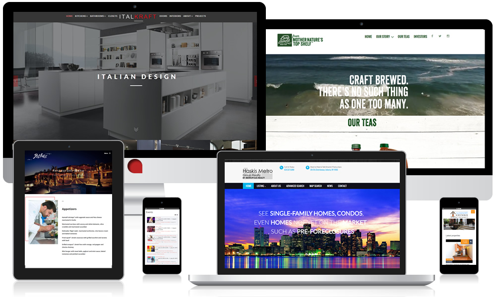 Website Design & Development Responsive Multi Device Example